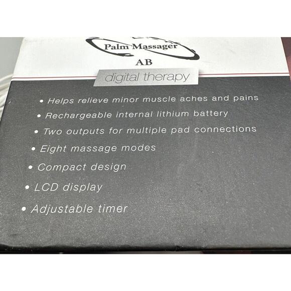 Massager Hand Therapy Palm Brand AB Digital Rechargeable Tested Working Complete - Picture 9 of 9